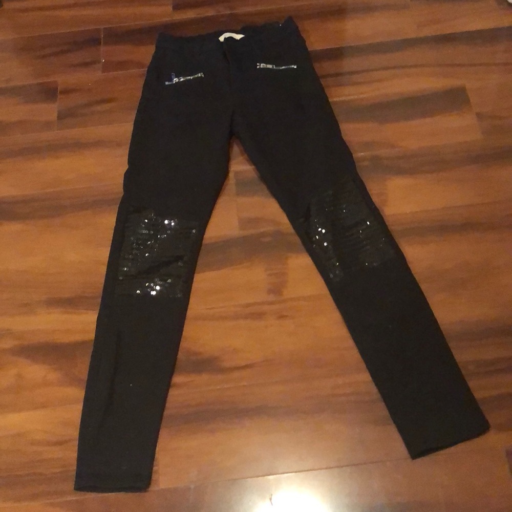 Black Sequin Jeans